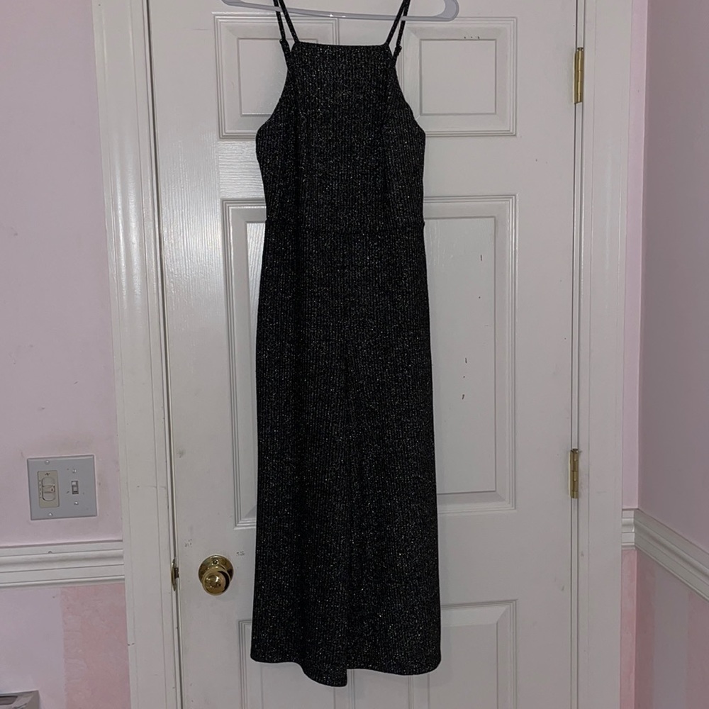 Wild fable glitter sleeveless jumpsuit